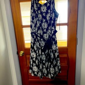 Black and white flowered dress